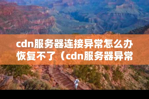 cdn服务器连接异常怎么办恢复不了（cdn服务器异常是什么）
