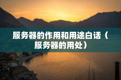 服务器的作用和用途白话（服务器的用处）