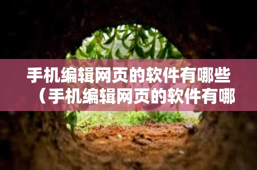 手机编辑网页的软件有哪些（手机编辑网页的软件有哪些好用）