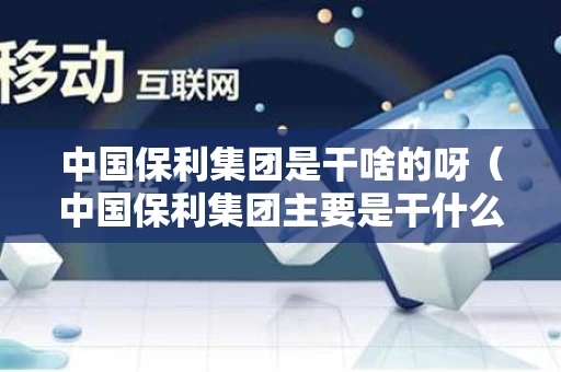 中国保利集团是干啥的呀（中国保利集团主要是干什么）