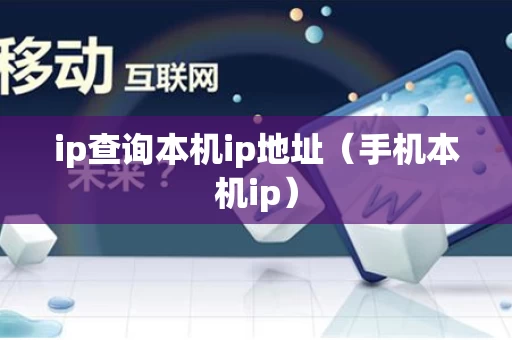 ip查询本机ip地址（手机本机ip）