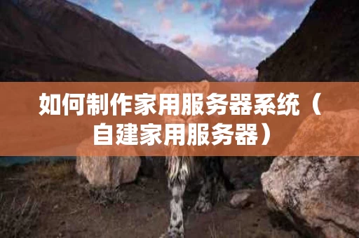 如何制作家用服务器系统（自建家用服务器）