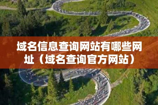 域名信息查询网站有哪些网址（域名查询官方网站）