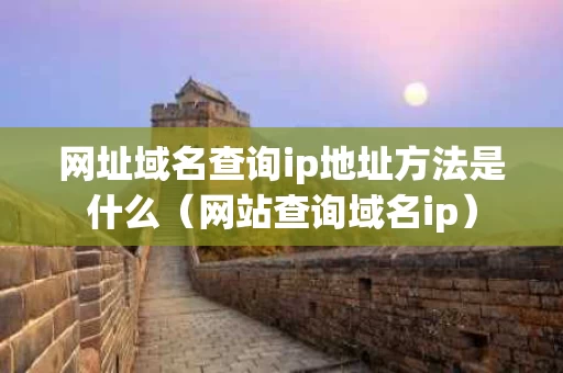 网址域名查询ip地址方法是什么（网站查询域名ip）