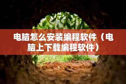 电脑怎么安装编程软件（电脑上下载编程软件）
