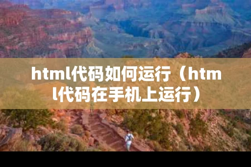html代码如何运行（html代码在手机上运行）