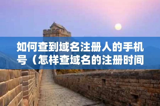 如何查到域名注册人的手机号（怎样查域名的注册时间）