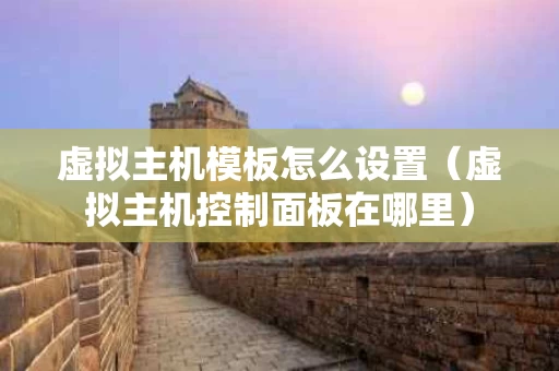 虚拟主机模板怎么设置（虚拟主机控制面板在哪里）