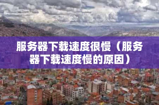 服务器下载速度很慢（服务器下载速度慢的原因）