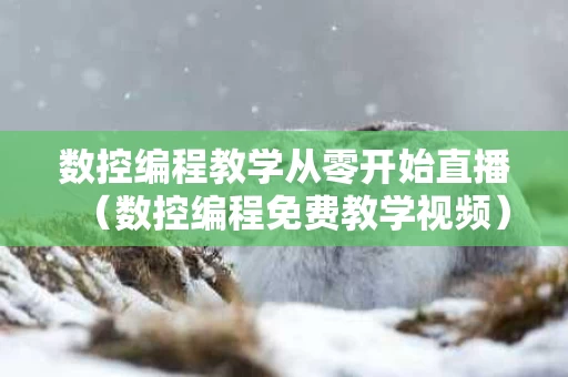 数控编程教学从零开始直播（数控编程免费教学视频）
