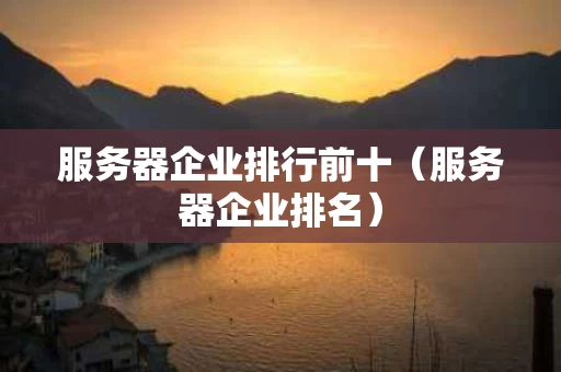 服务器企业排行前十（服务器企业排名）