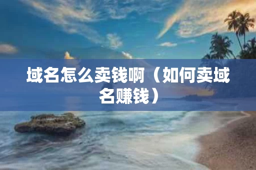 域名怎么卖钱啊（如何卖域名赚钱）
