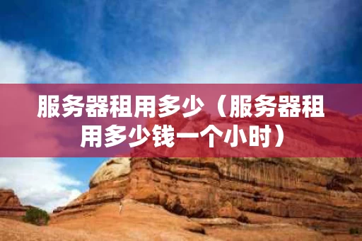 服务器租用多少（服务器租用多少钱一个小时）