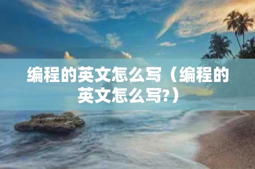 编程的英文怎么写（编程的英文怎么写?）