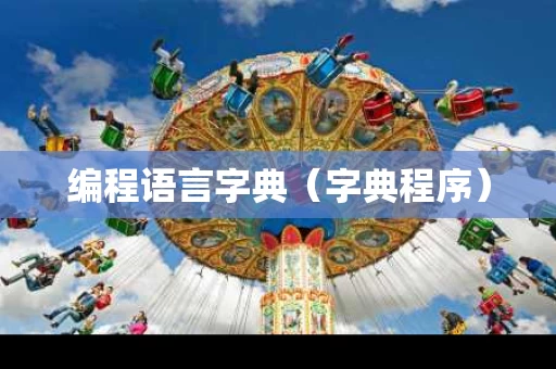 编程语言字典（字典程序）
