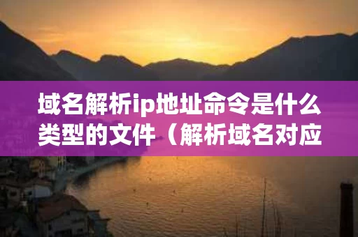 域名解析ip地址命令是什么类型的文件（解析域名对应的ip）