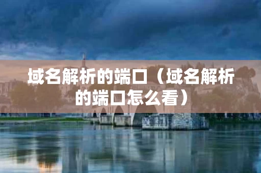 域名解析的端口（域名解析的端口怎么看）