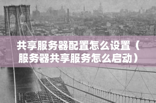 共享服务器配置怎么设置（服务器共享服务怎么启动）