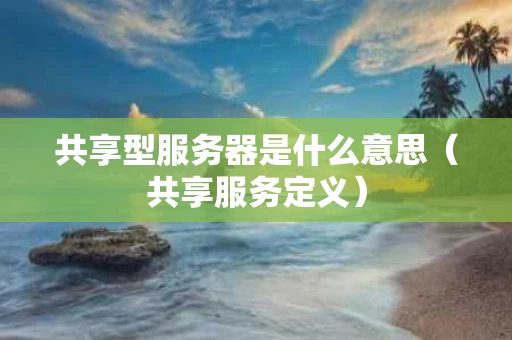 共享型服务器是什么意思（共享服务定义）