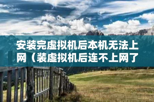 安装完虚拟机后本机无法上网（装虚拟机后连不上网了）