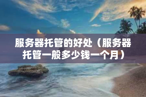 服务器托管的好处（服务器托管一般多少钱一个月）
