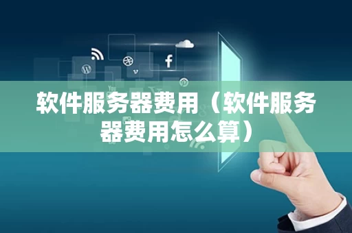 软件服务器费用（软件服务器费用怎么算）