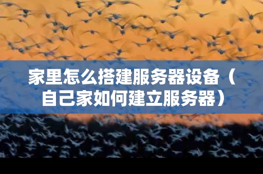 家里怎么搭建服务器设备（自己家如何建立服务器）
