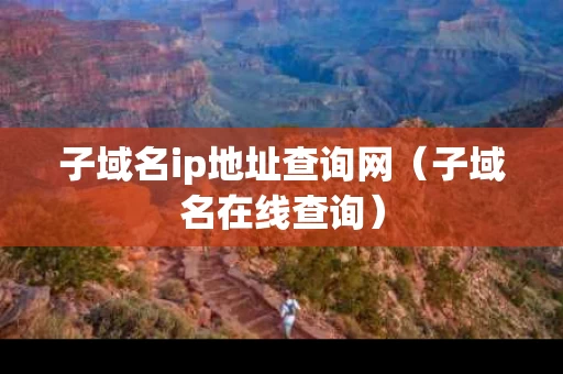 子域名ip地址查询网（子域名在线查询）