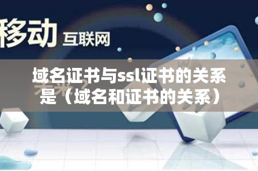 域名证书与ssl证书的关系是（域名和证书的关系）