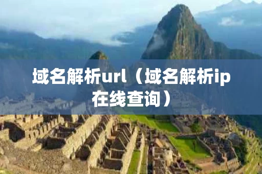 域名解析url（域名解析ip在线查询）