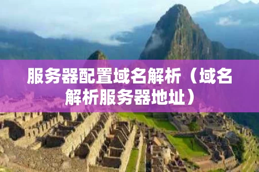 服务器配置域名解析（域名解析服务器地址）