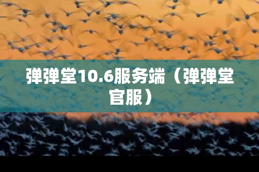 弹弹堂10.6服务端（弹弹堂官服）