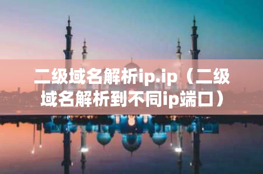 二级域名解析ip.ip（二级域名解析到不同ip端口）