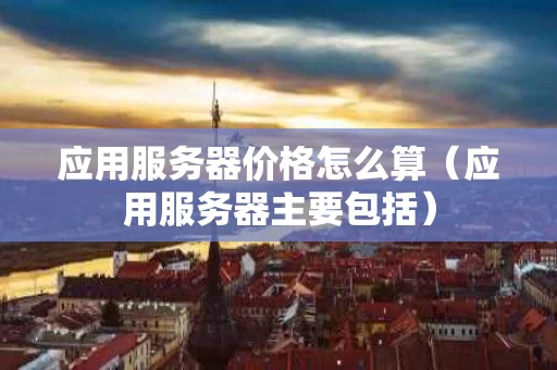 应用服务器价格怎么算（应用服务器主要包括）