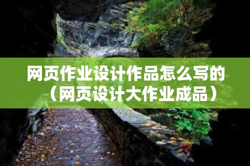 网页作业设计作品怎么写的（网页设计大作业成品）