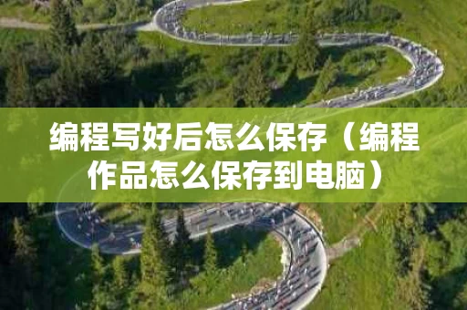 编程写好后怎么保存（编程作品怎么保存到电脑）