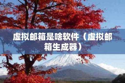 虚拟邮箱是啥软件（虚拟邮箱生成器）