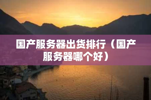 国产服务器出货排行（国产服务器哪个好）