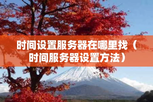 时间设置服务器在哪里找（时间服务器设置方法）