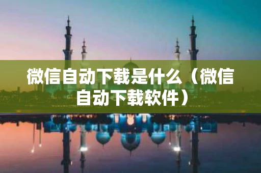 微信自动下载是什么（微信自动下载软件）