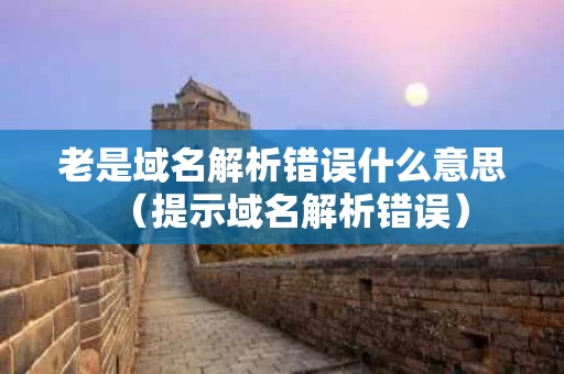老是域名解析错误什么意思（提示域名解析错误）