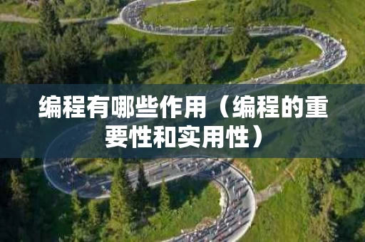 编程有哪些作用（编程的重要性和实用性）