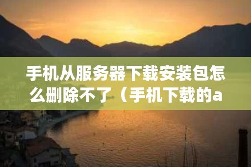 手机从服务器下载安装包怎么删除不了（手机下载的app服务器异常怎么回事）