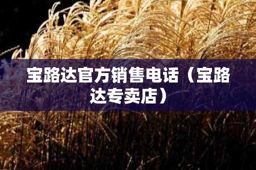 宝路达官方销售电话（宝路达专卖店）