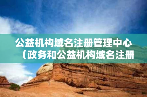 公益机构域名注册管理中心（政务和公益机构域名注册管理中心）