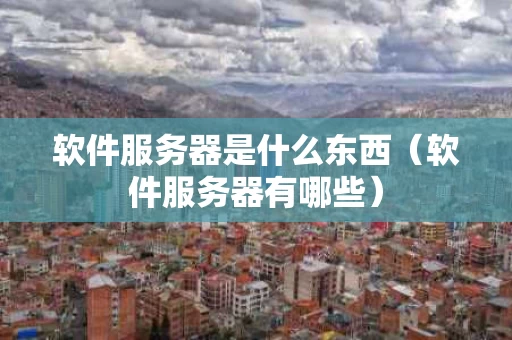 软件服务器是什么东西（软件服务器有哪些）