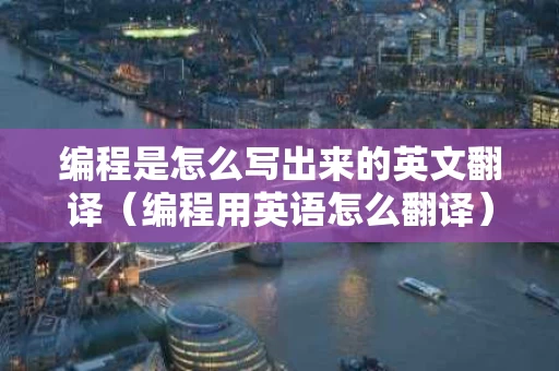 编程是怎么写出来的英文翻译（编程用英语怎么翻译）