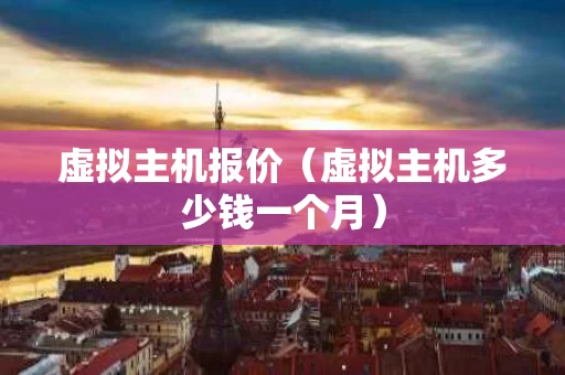 虚拟主机报价（虚拟主机多少钱一个月）