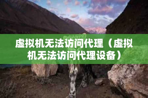 虚拟机无法访问代理（虚拟机无法访问代理设备）