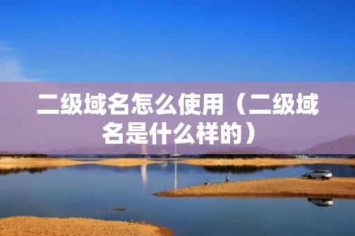 二级域名怎么使用（二级域名是什么样的）